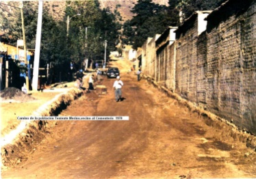 Camino de la población Teniente Merino, colindante con el Cementerio - 1970