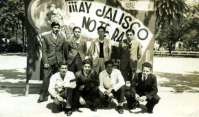 Cartel teatro Serrano - Luis Barrios y sus amigos - 1945